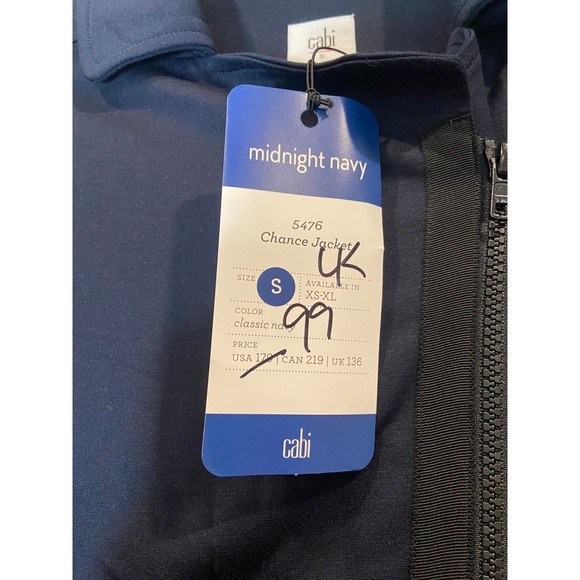 NWT | CAbi Style 5476 | Navy Chance Jacket | Size Small - Picture 5 of 8